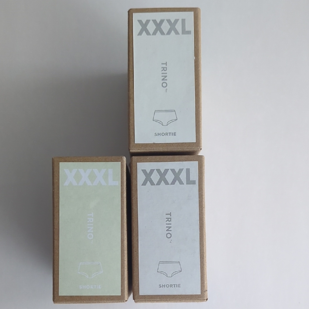 Allbirds Women's Trino Shortie XXXL Underwear Set Of 3, NWT